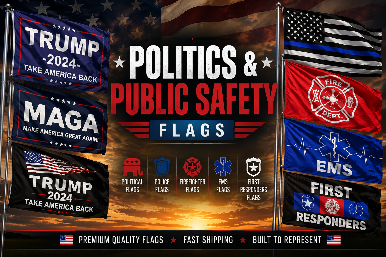 Politics & Public Safety Flags