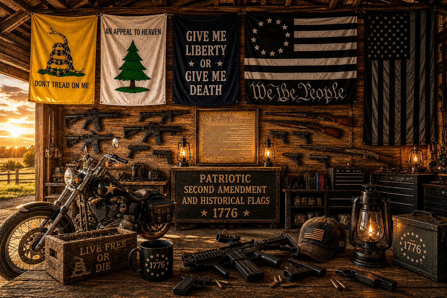 Patriotic, Second Amendment & Historical Flags
