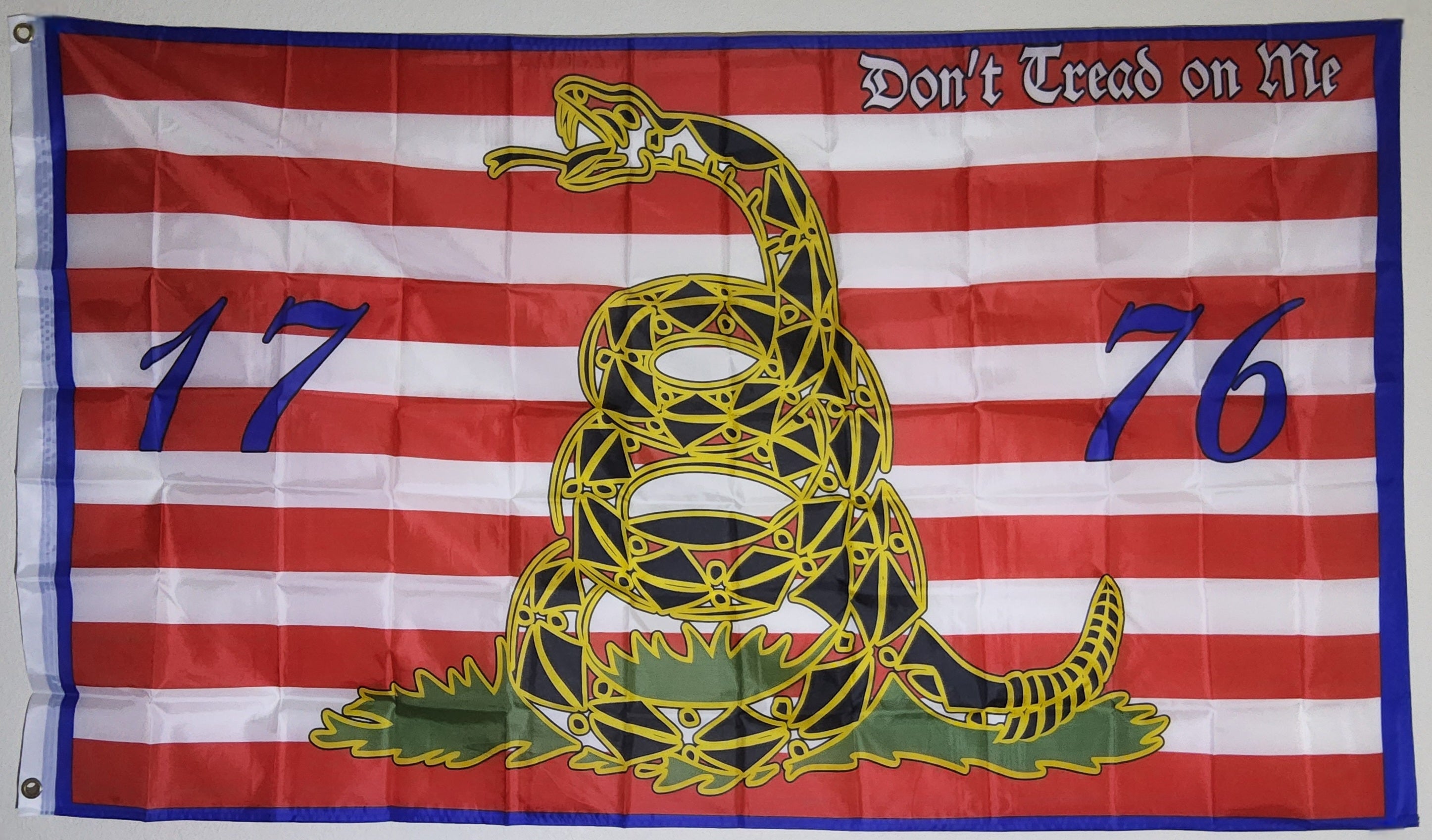 Don't Tread On Me Gold Snake