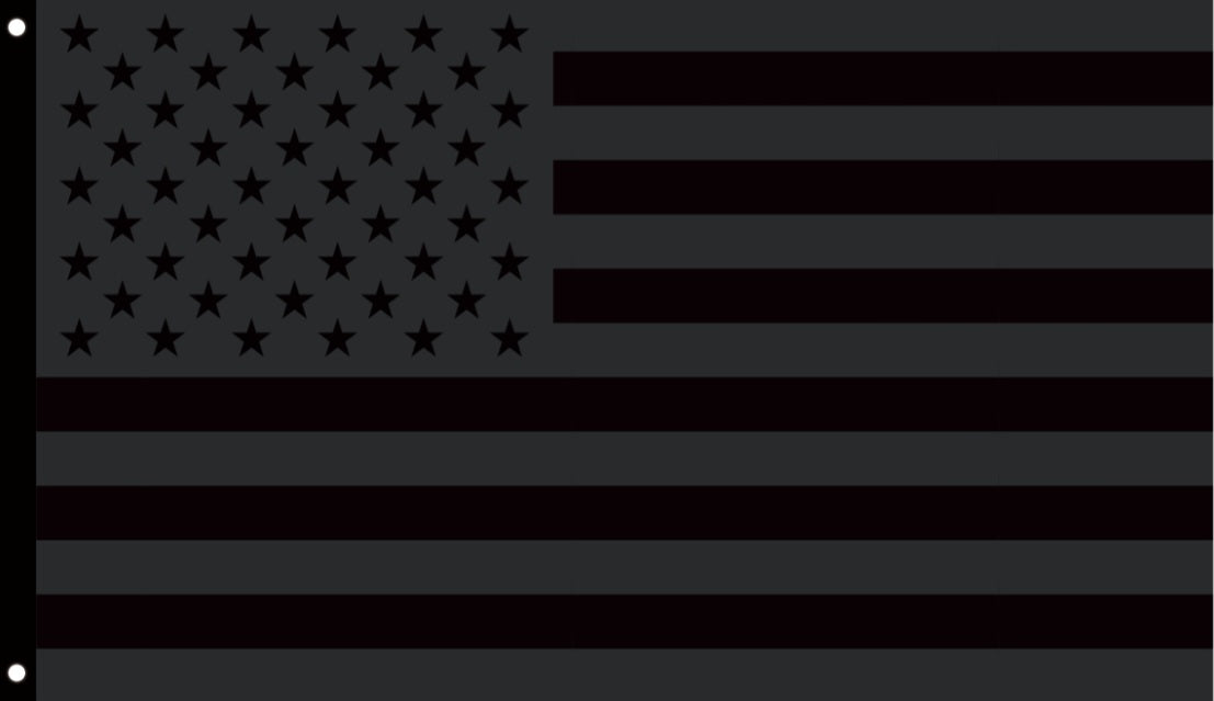 All Black American Flag 3x5 – Stealth USA Tactical Flag