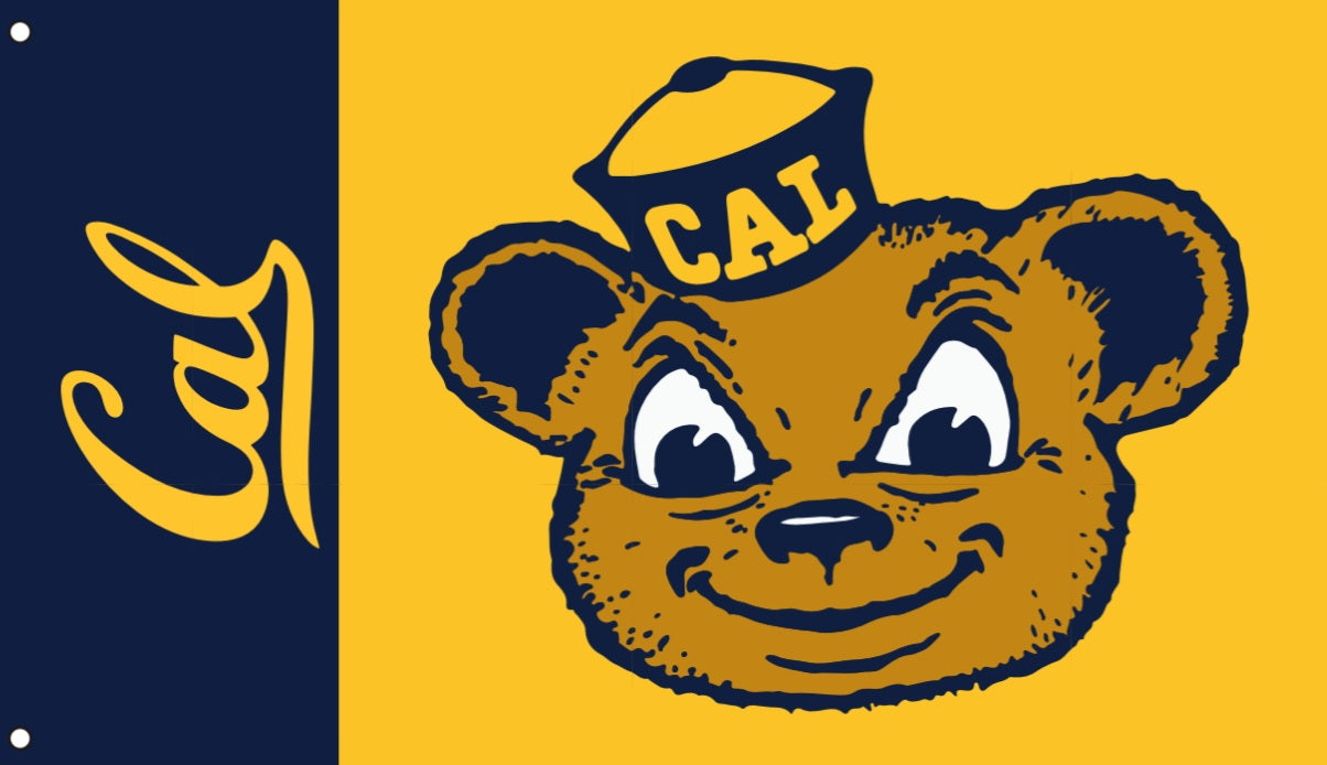 Cal Berkeley Vintage Bear Flag 3x5 – California Golden Bears Banner