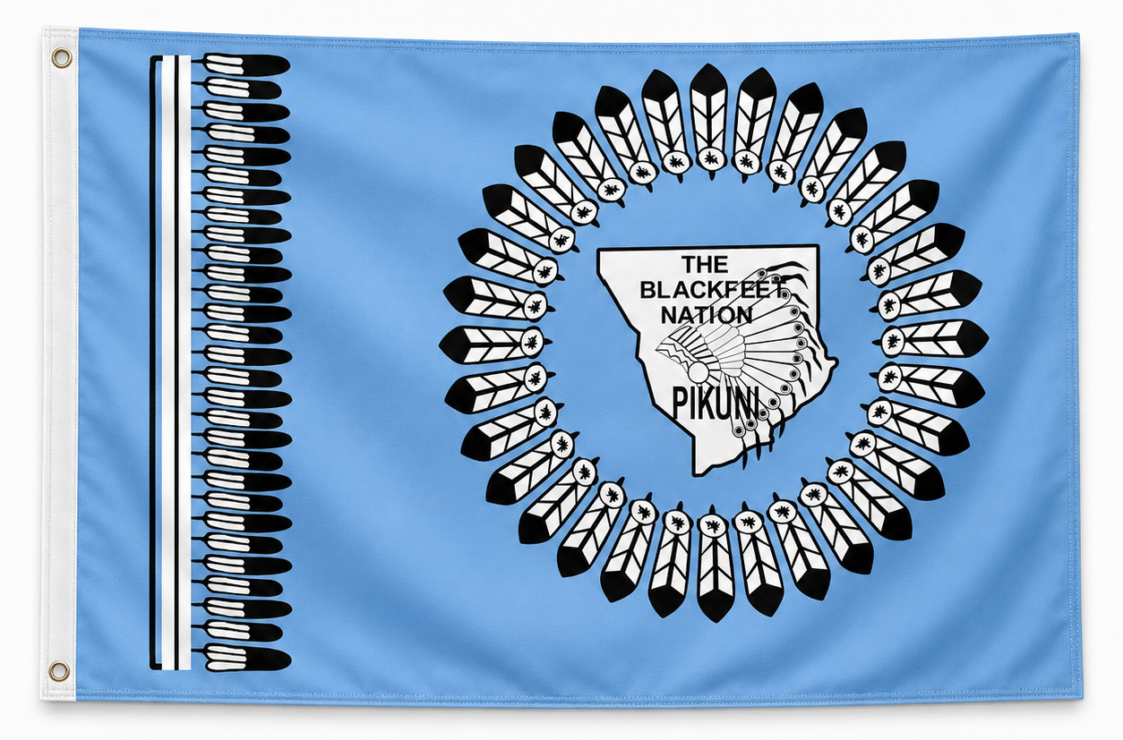 Blackfeet Nation Pikuni Flag – 3×5 Ft