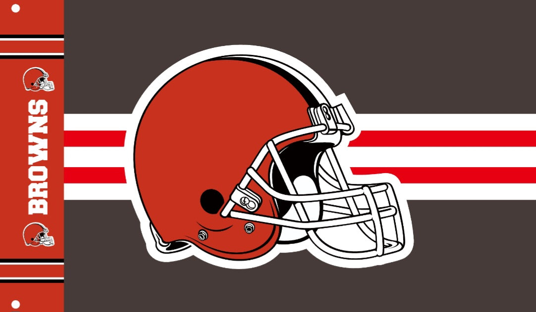 Cleveland Browns Helmet 3x5 Flag