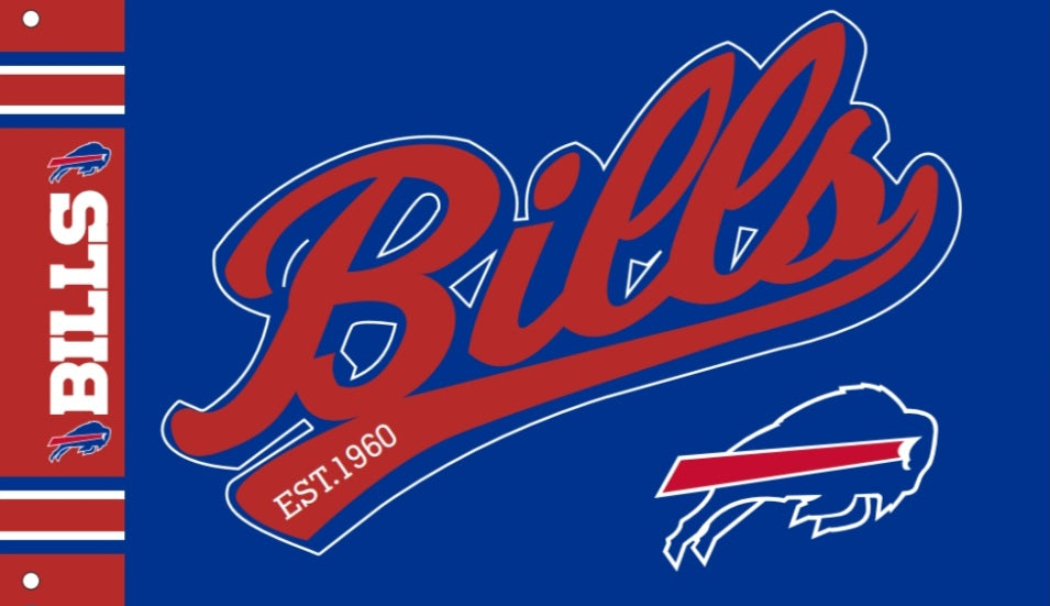 Buffalo Bills Script 3x5 Flag