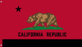 Red California Republic Flag 3x5 – Cali Redout Bear Banner