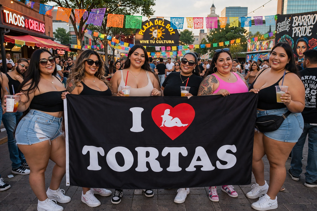 I Love Tortas Flag 3x5 – Funny Mexican Food Flag, Latino Humor Banner, Taqueria Decor
