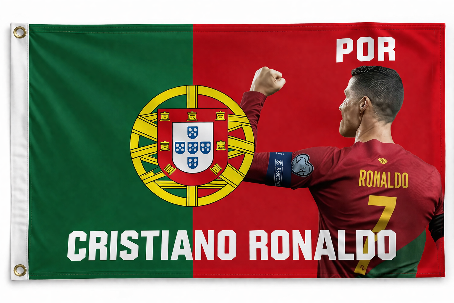 Cristiano Ronaldo Portugal Flag 3x5 | World Cup 2026 Soccer Flag