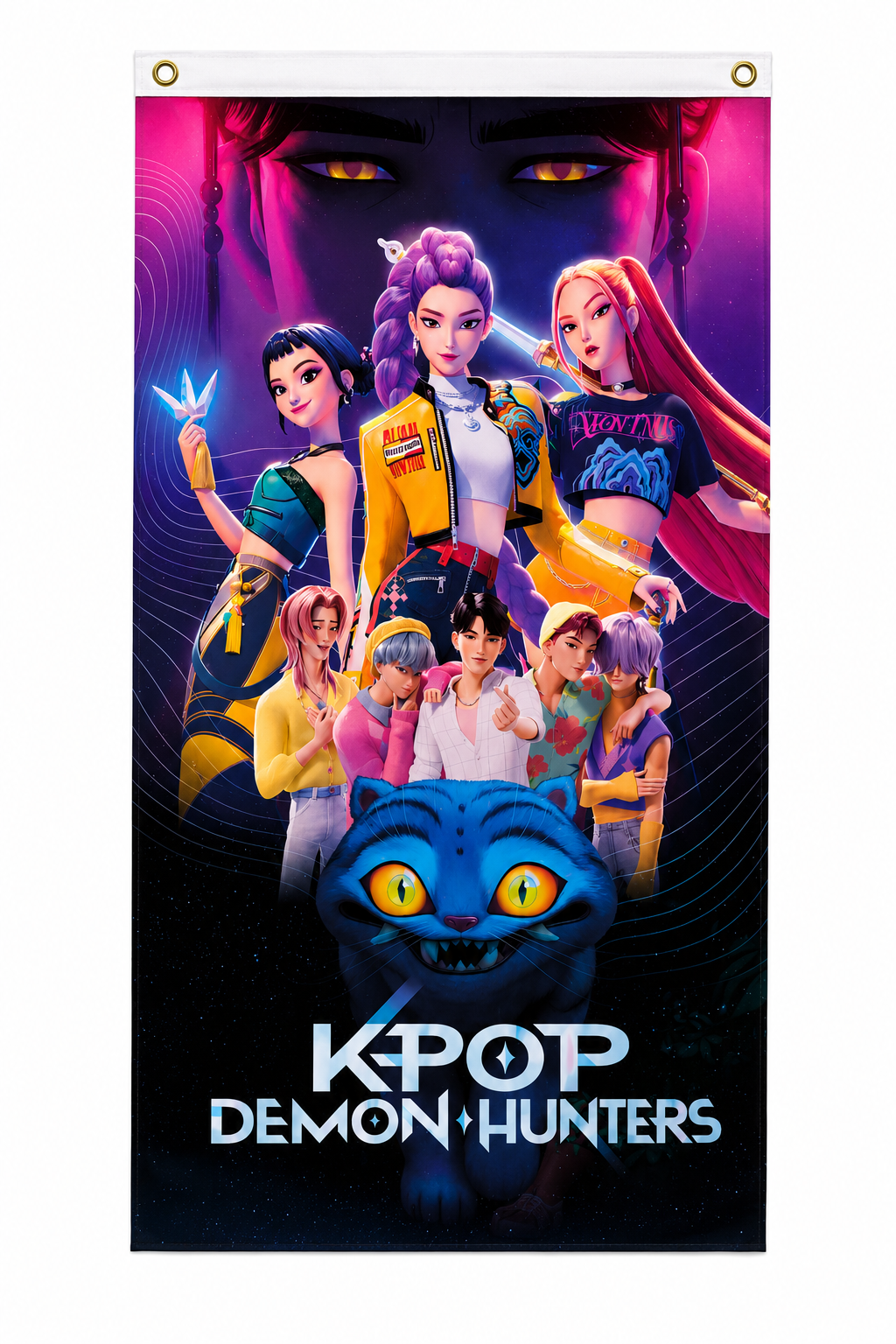 K-Pop Demon Hunters Flag 3x5 – Anime Style Kpop Poster Banner for Fans & Room Decor