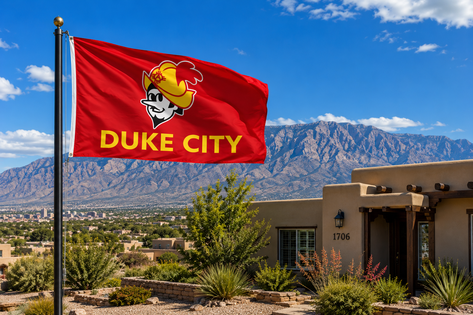 Duke City Red Flag 3x5 – Albuquerque New Mexico Pride Banner
