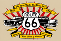 Historic Route 66 Flag 3x5 – Get Your Kicks on Route 66 Classic Car Banner