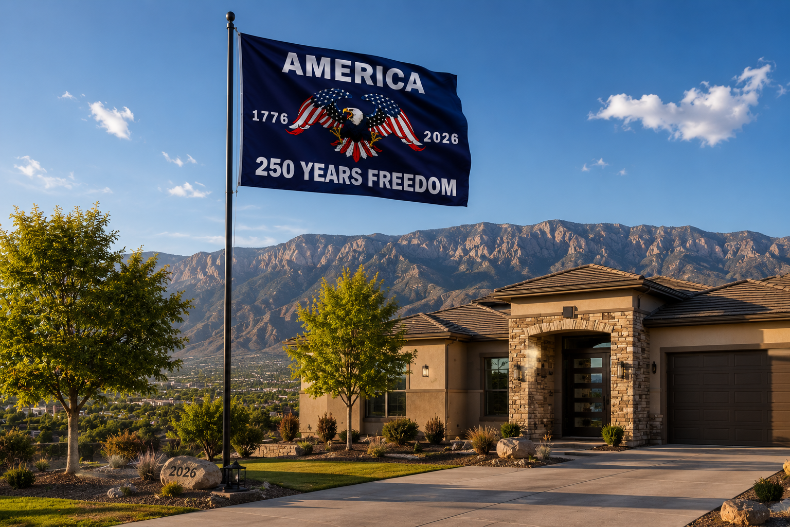 America 250 Years Freedom Flag – Patriotic 1776–2026 Eagle Banner 3x5