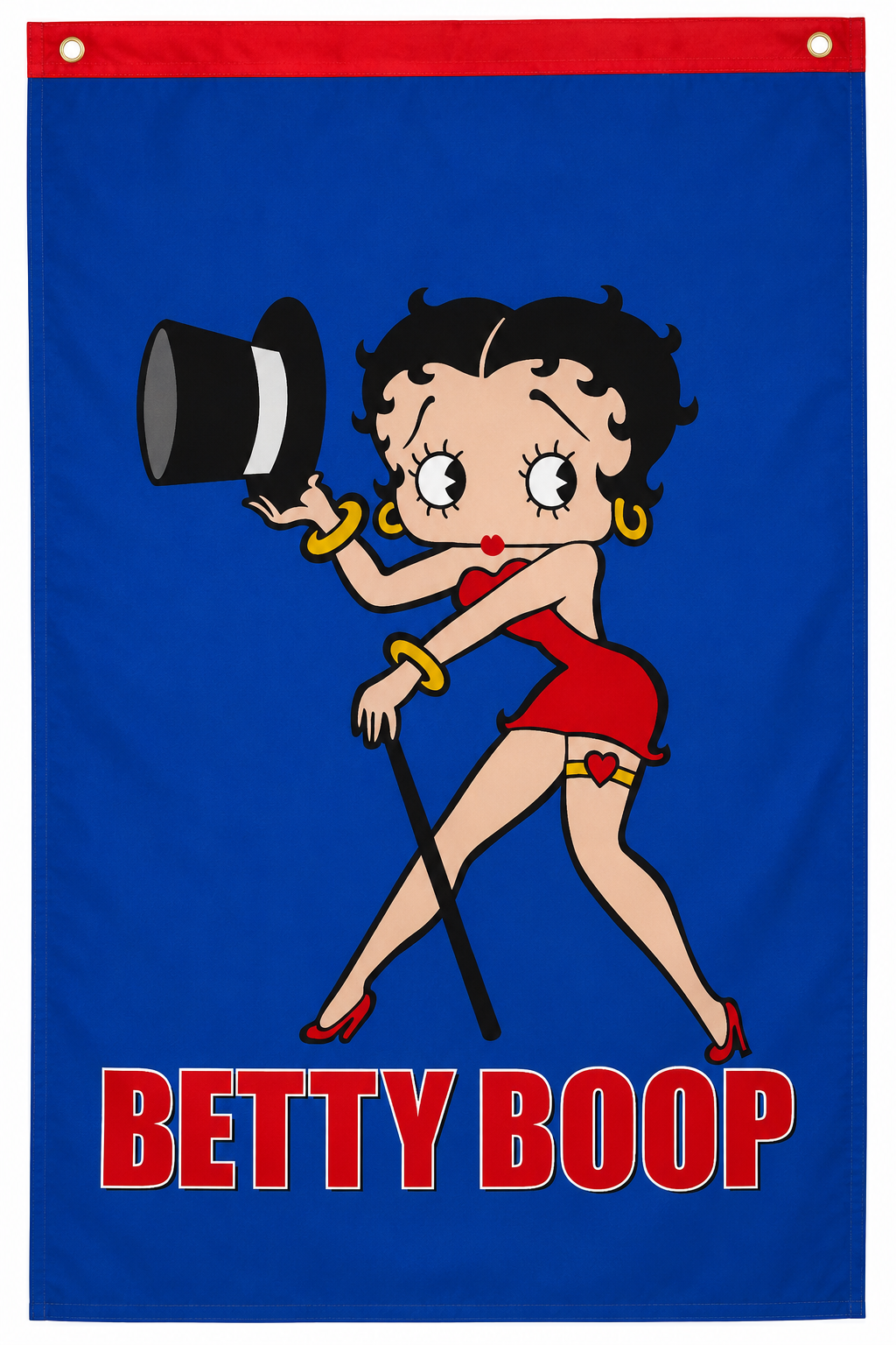 Betty Boop Vertical Flag 3x5 – Classic Cartoon Pin-Up Banner