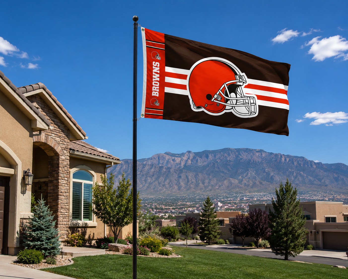 Cleveland Browns Helmet 3x5 Flag
