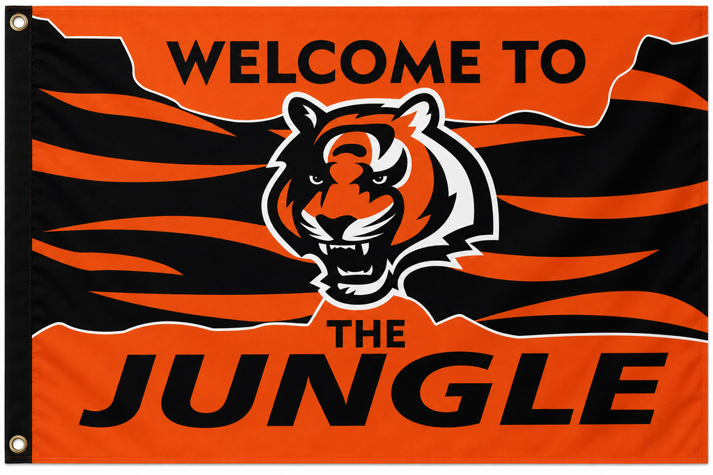 Cincinnati Bengals Welcome To The Jungle 3x5 Flag