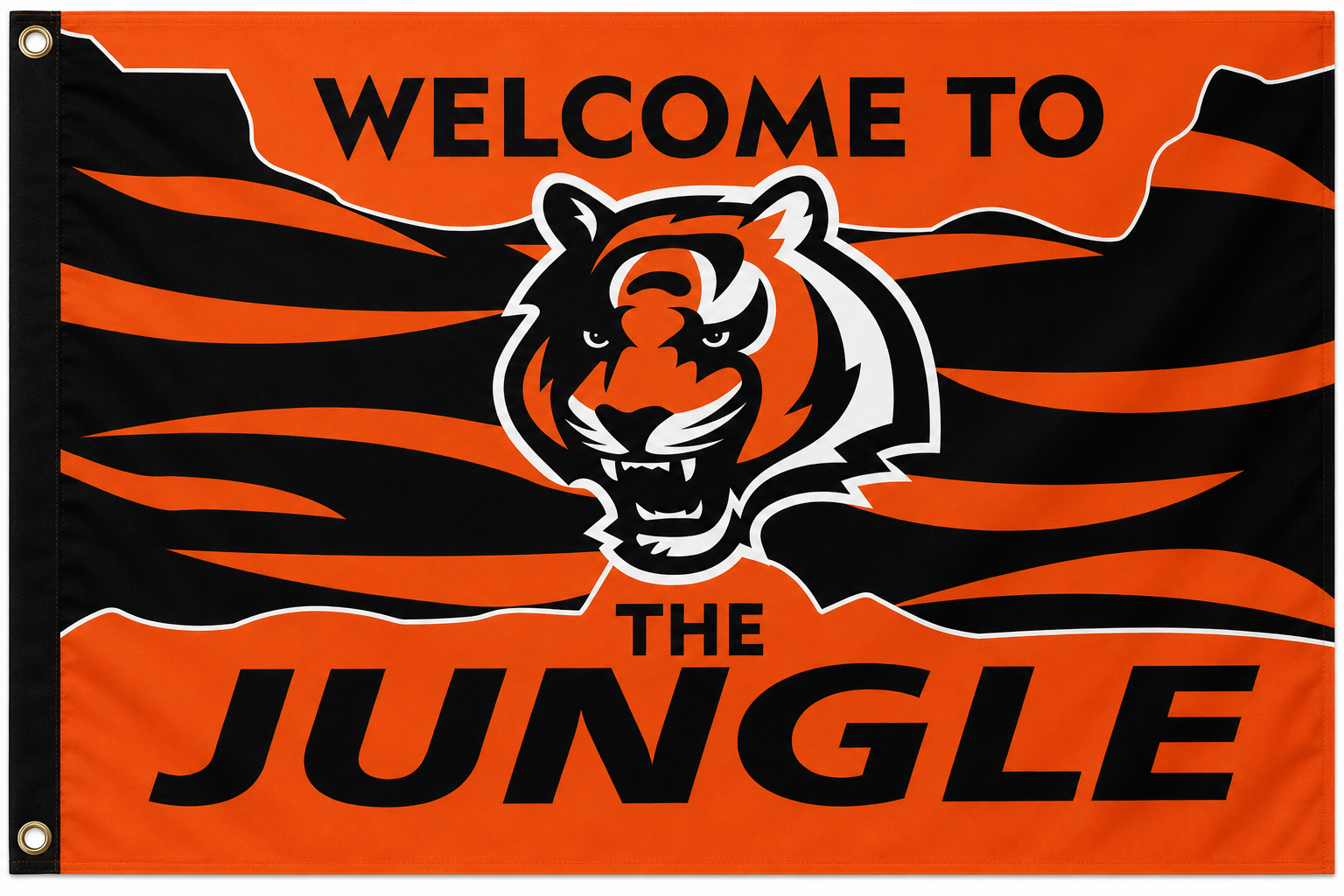 Cincinnati Bengals Welcome To The Jungle 3x5 Flag