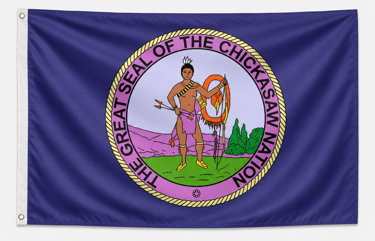 Chickasaw Nation Great Seal Flag – 3x5 Ft