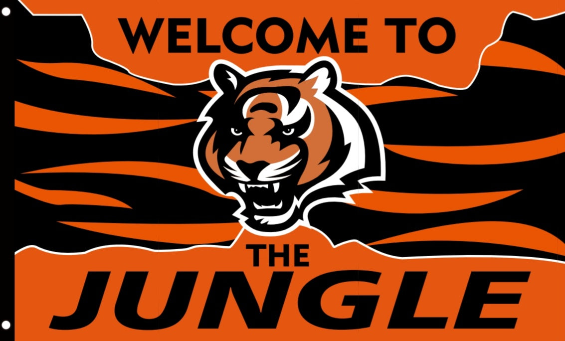 Cincinnati Bengals Welcome To The Jungle 3x5 Flag