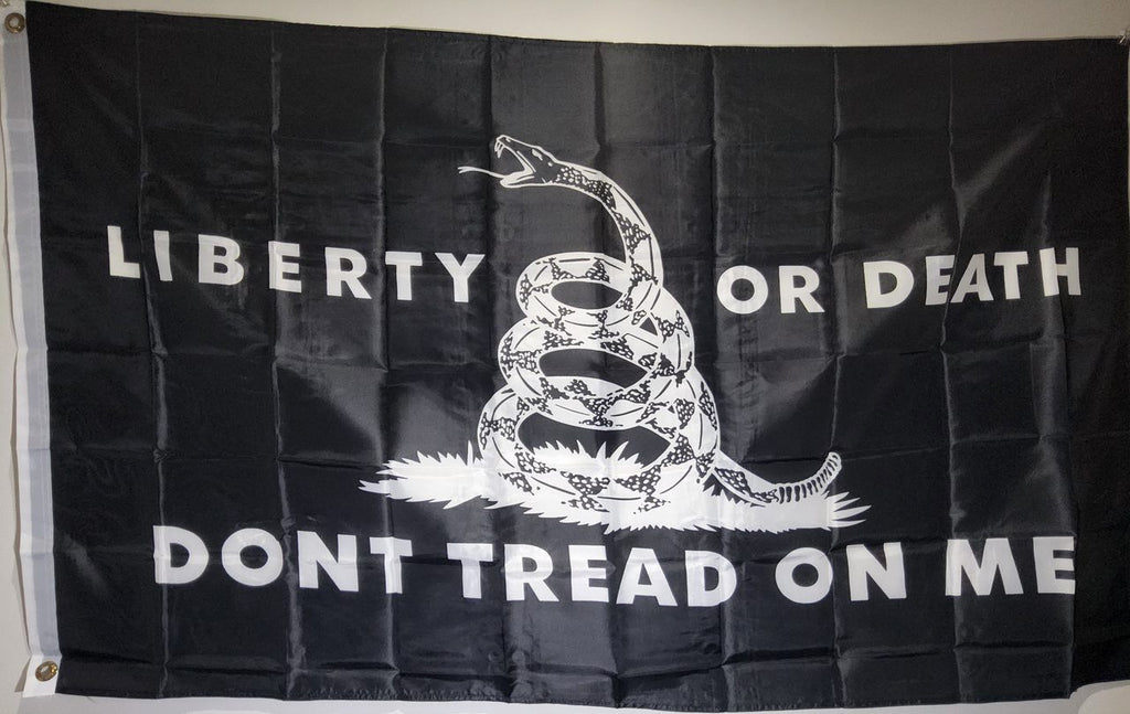 Don't Tread On Me Liberty Or Death (Black)