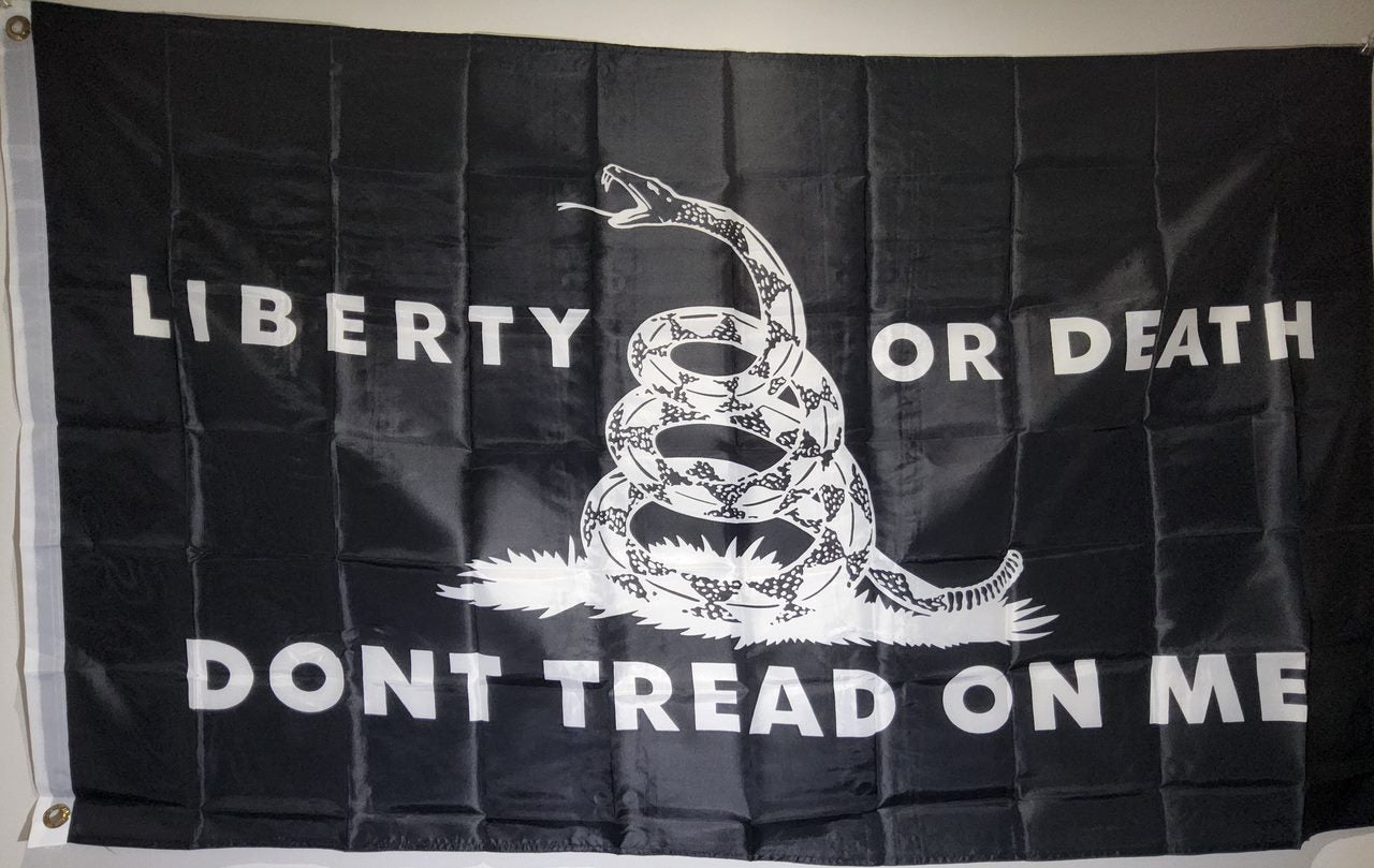 Don't Tread On Me Liberty Or Death (Black)
