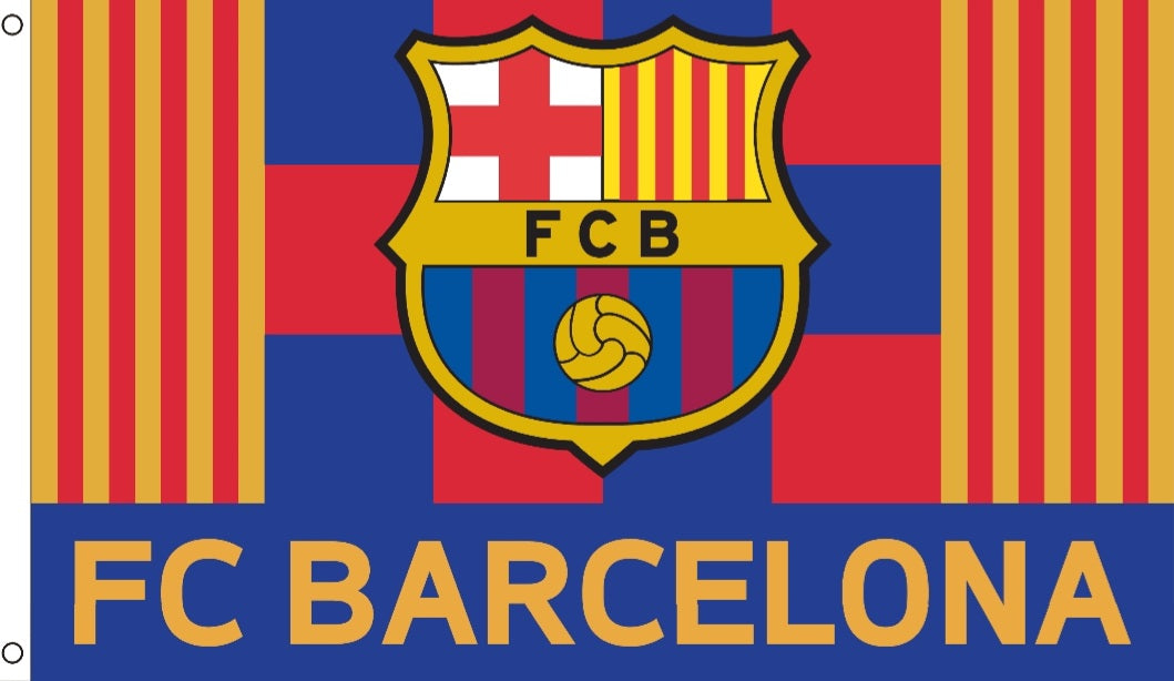 FC Barcelona Flag 3x5 – Barcelona Soccer Banner Camp Nou Style Wall Decor