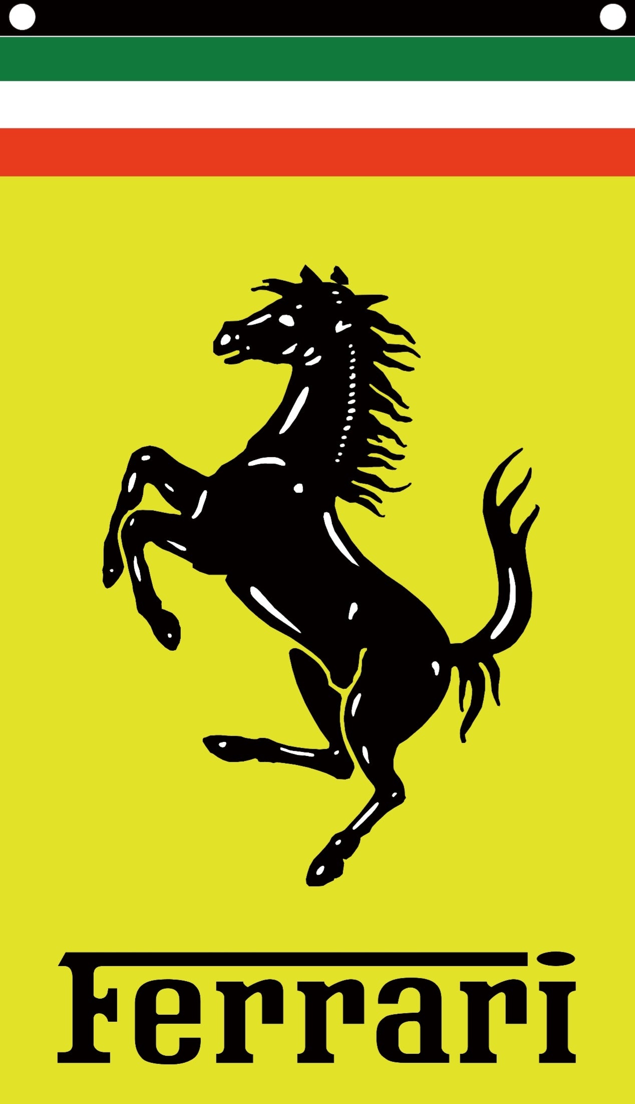 Ferrari (yellow) – Kick Ass Flags