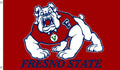 Fresno State Bulldog Redout Flag 3x5 – College Sports Banner
