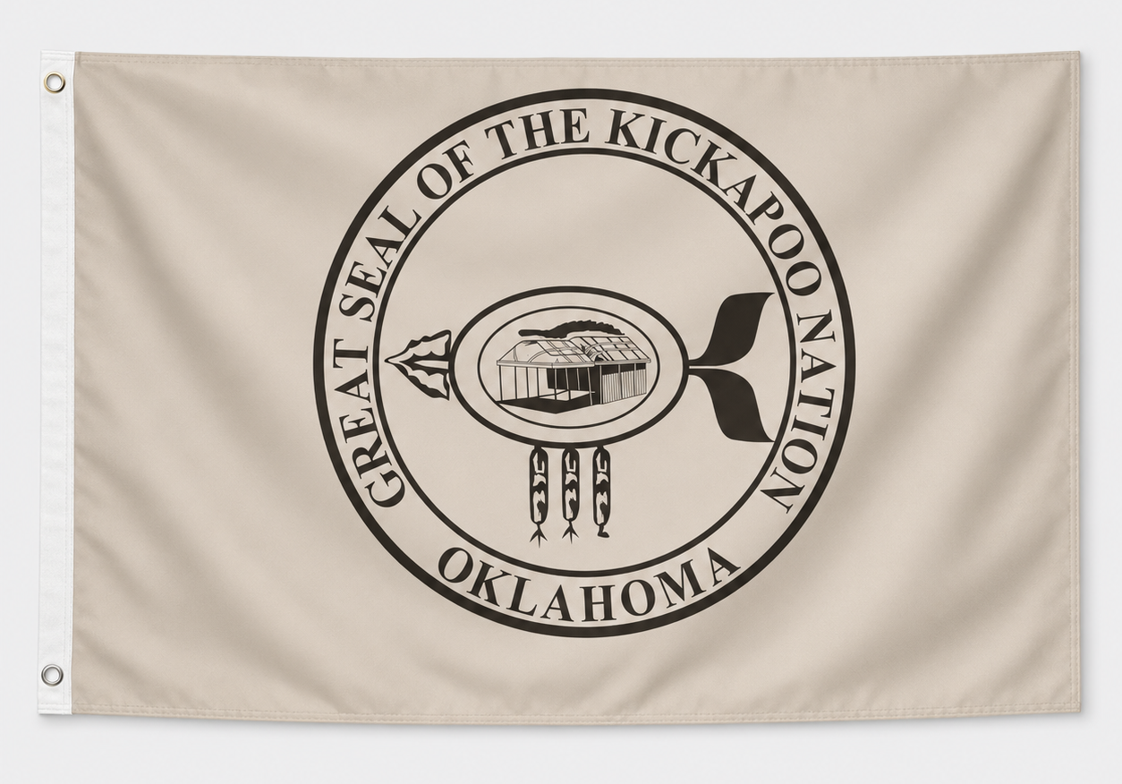 Kickapoo Tribe of Oklahoma Great Seal Flag – 3x5 Ft
