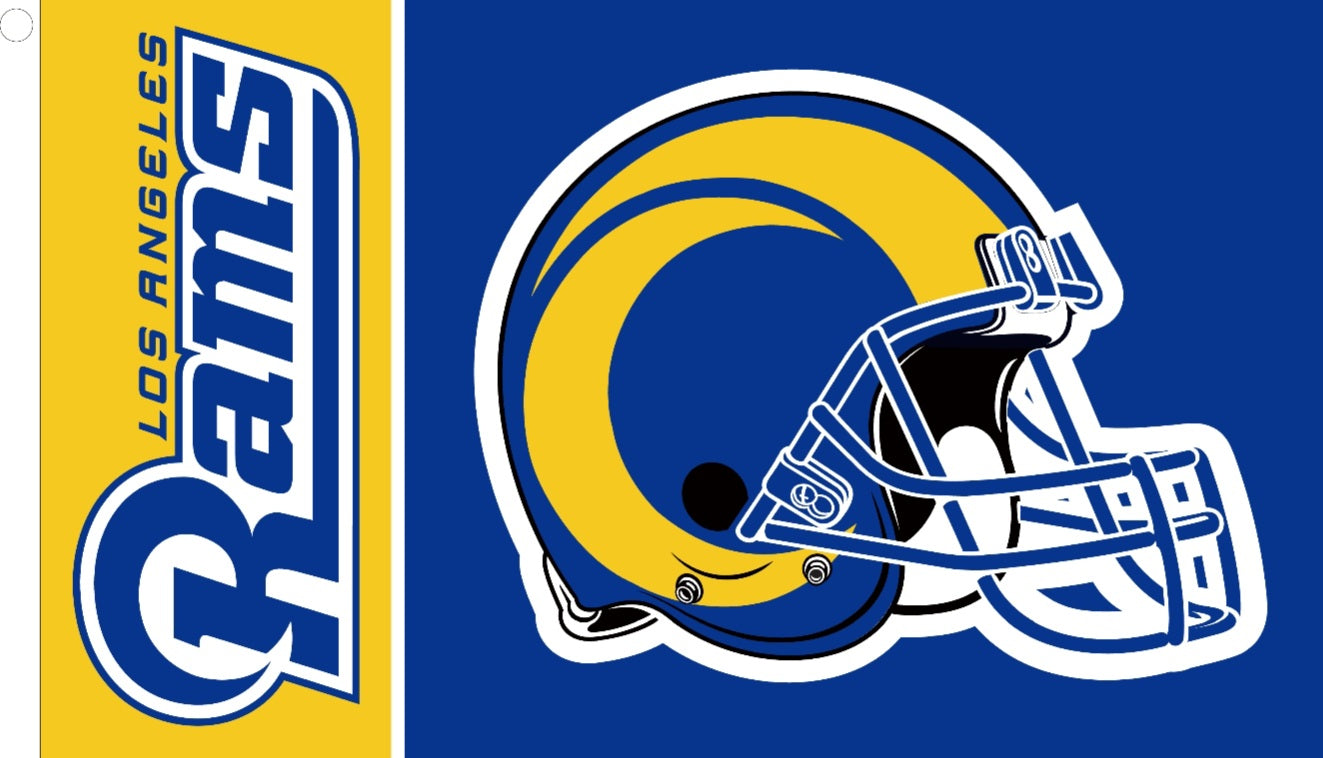 Los Angeles Rams Helmet 3x5 Flag