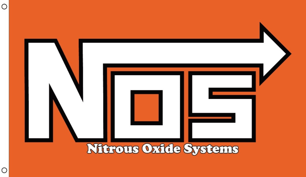 NOS Nitrous Oxide Flag 3x5 – Racing Performance Garage Banner