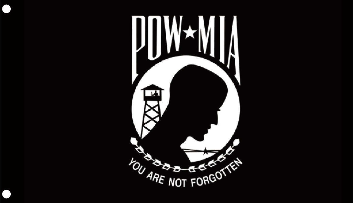 POW MIA Flag 3x5 – You Are Not Forgotten Military Remembrance Banner