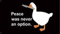 Peace was never an option