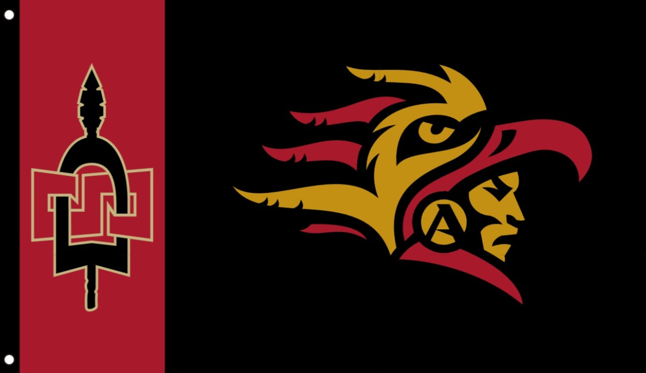 San Diego State Aztec Warrior Flag 3x5 – SDSU Blackout Edition