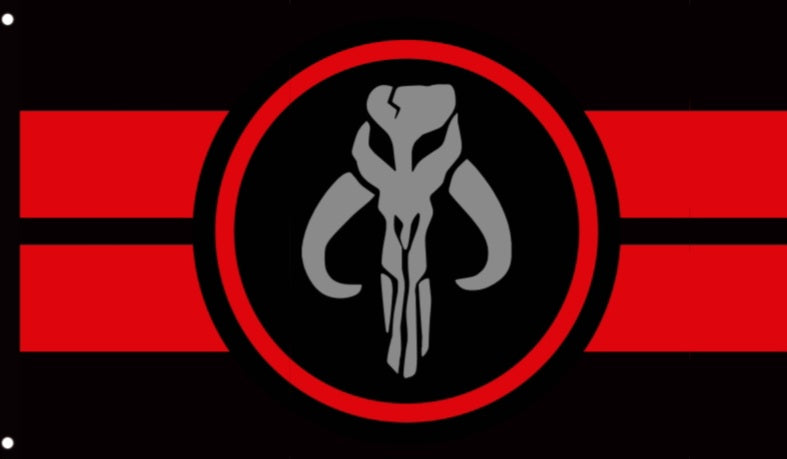 Mandalorian Skull Symbol 3x5 Flag