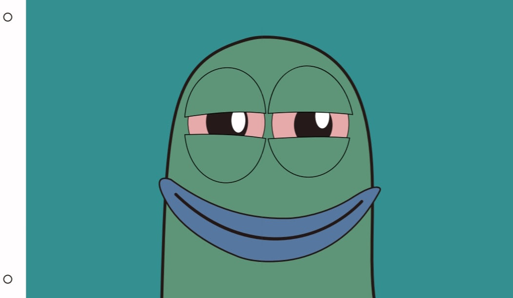 Chill Stoner Cartoon Character 3x5 Flag