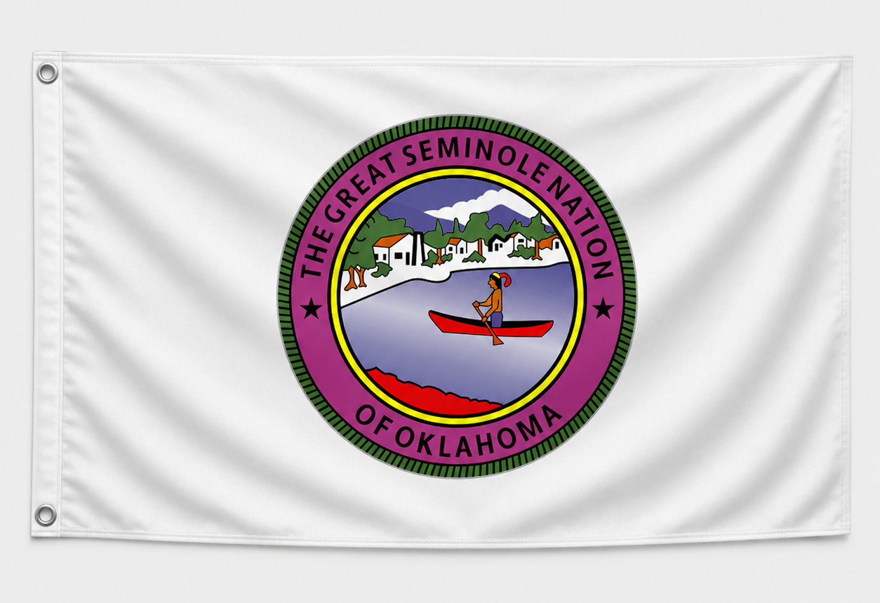 Seminole Nation of Oklahoma Great Seal Flag – 3x5 Ft