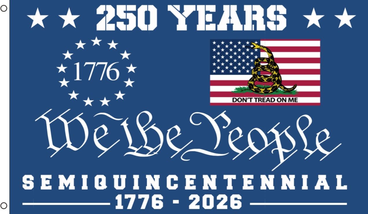 250 Years We The People Flag 1776–2026 – American Semi Quincentennial Patriotic 3x5 Flag