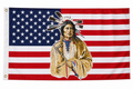 Native American Peace Pipe USA Flag 3x5 | Patriotic Heritage Flag