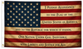 Vintage Pledge of Allegiance American Flag