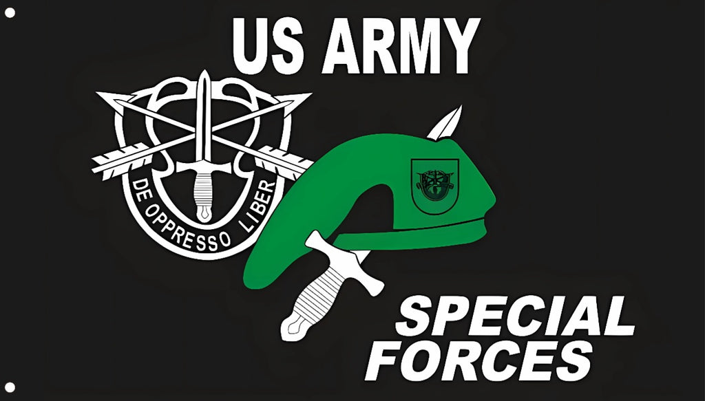 US Army Special Forces Flag 3x5 – Green Berets De Oppresso Liber Military Banner