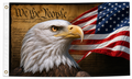 We the People Constitution Eagle American Flag