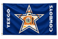 Navajo Nation Football Fan 3x5 Flag – Blue Star Native American Flag