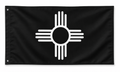 Black & White New Mexico Zia Flag
