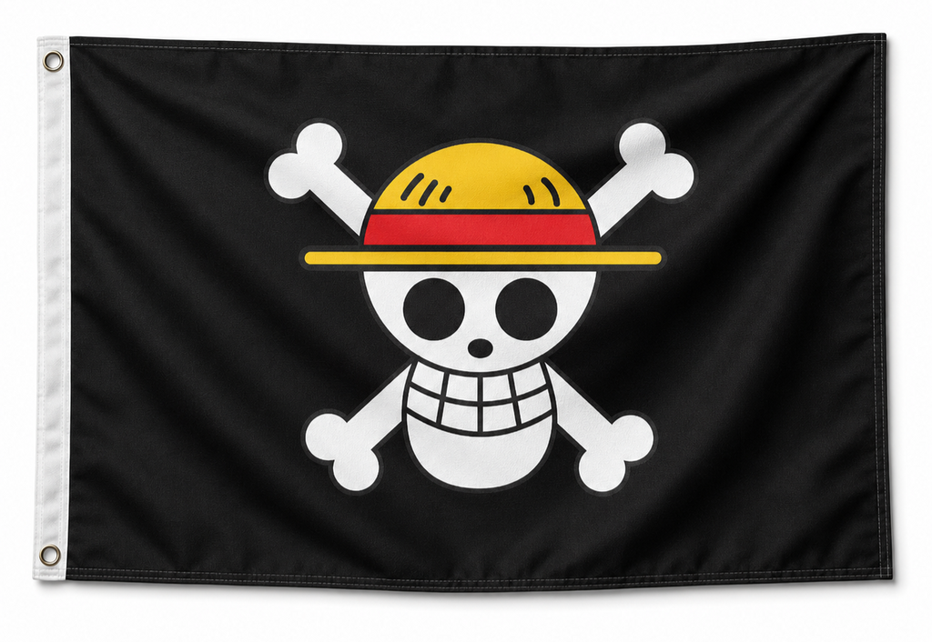 One Piece Luffy Straw Hat Pirates 3x5 Anime Flag
