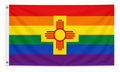 New Mexico Pride Zia Rainbow Flag