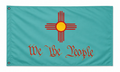 New Mexico We The People Flag 3x5 – Turquoise Zia Patriotic Banner