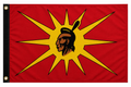 Native American Warrior 3x5 Flag