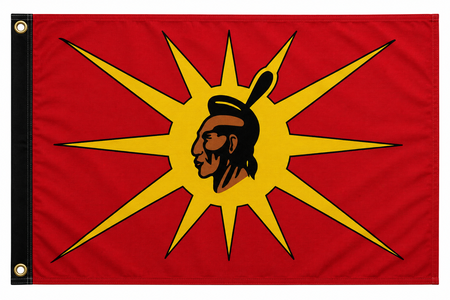 Native American Warrior 3x5 Flag