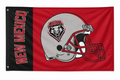 UNM Lobos Helmet Flag 3x5 – University of New Mexico Football Banner