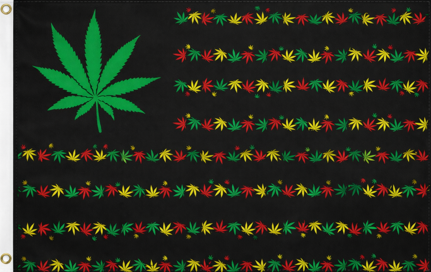 Rasta Marijuana Leaf's USA